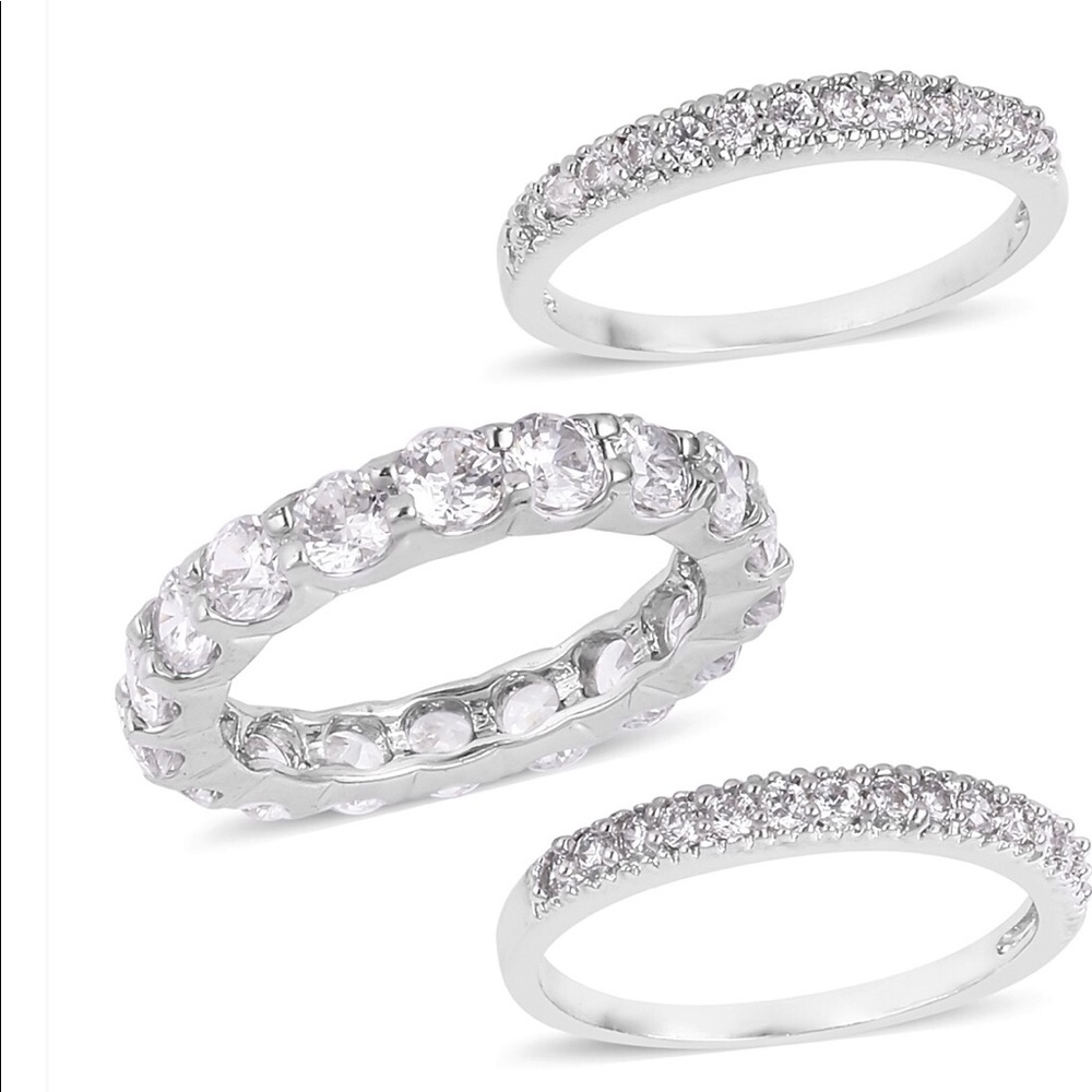 SALE-Set of 3 Eternity Band Rings